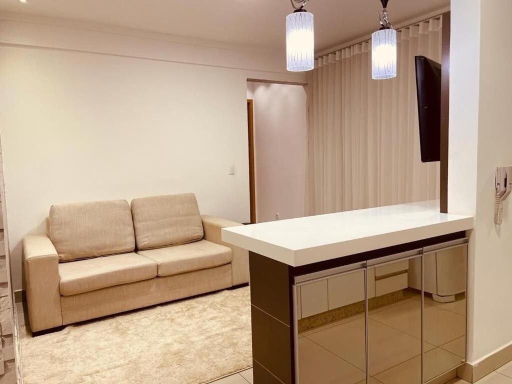 Appartement 2 Qts.| 4 Hosp. | Ao Lado Do Goiania Shopping Extérieur photo