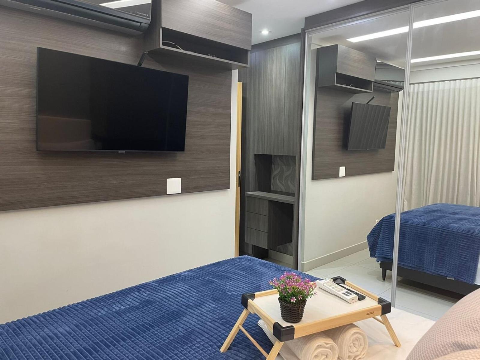 Appartement 2 Qts.| 4 Hosp. | Ao Lado Do Goiania Shopping Extérieur photo