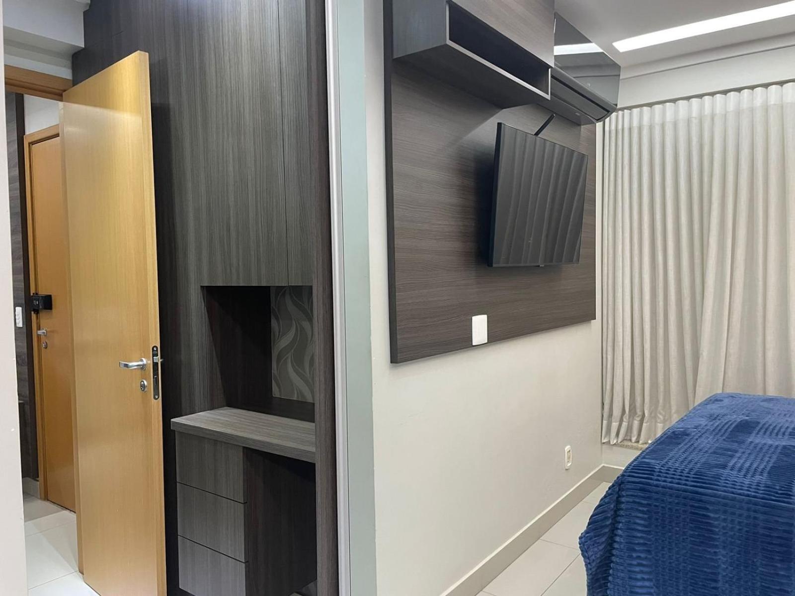 Appartement 2 Qts.| 4 Hosp. | Ao Lado Do Goiania Shopping Extérieur photo